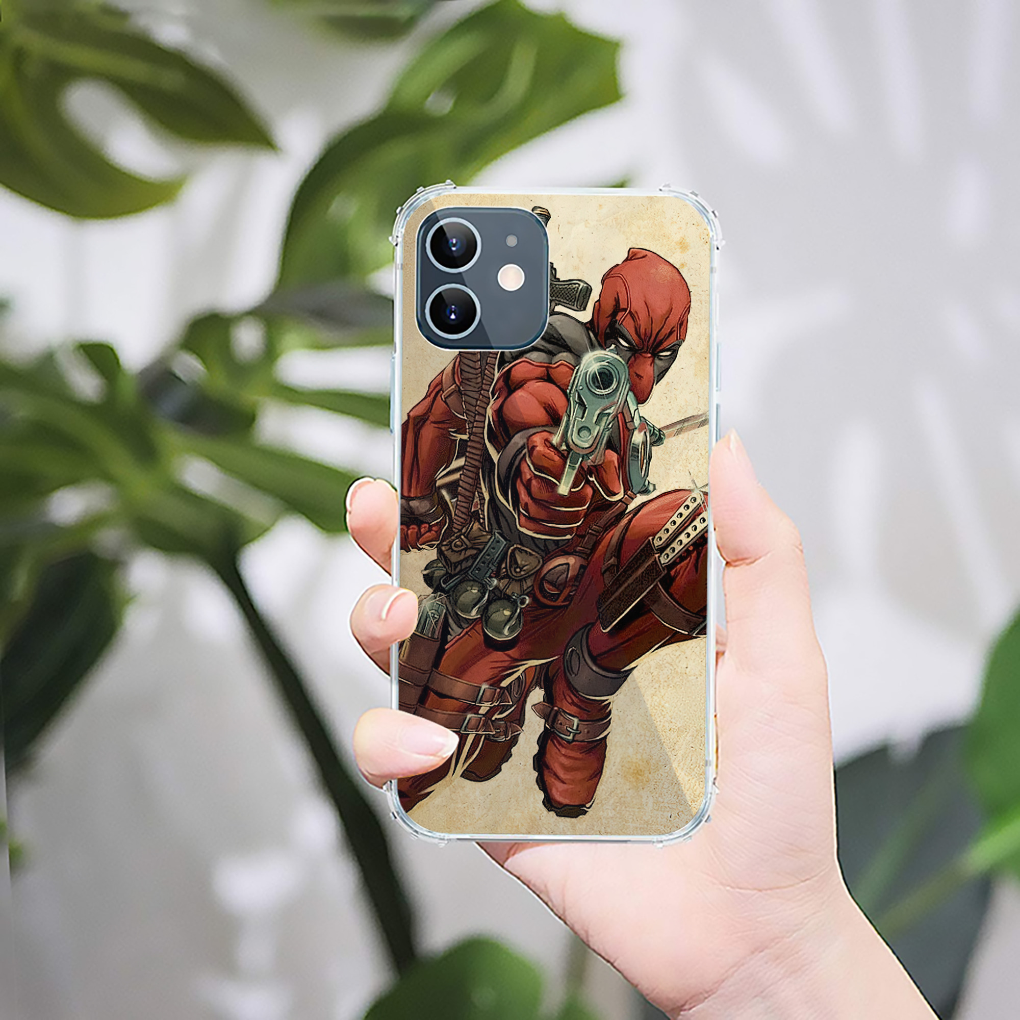 （画像用） Deadpool デッドプール 【iPhone 12シリーズ対応】透明スマホケース（クリアソフトケース）